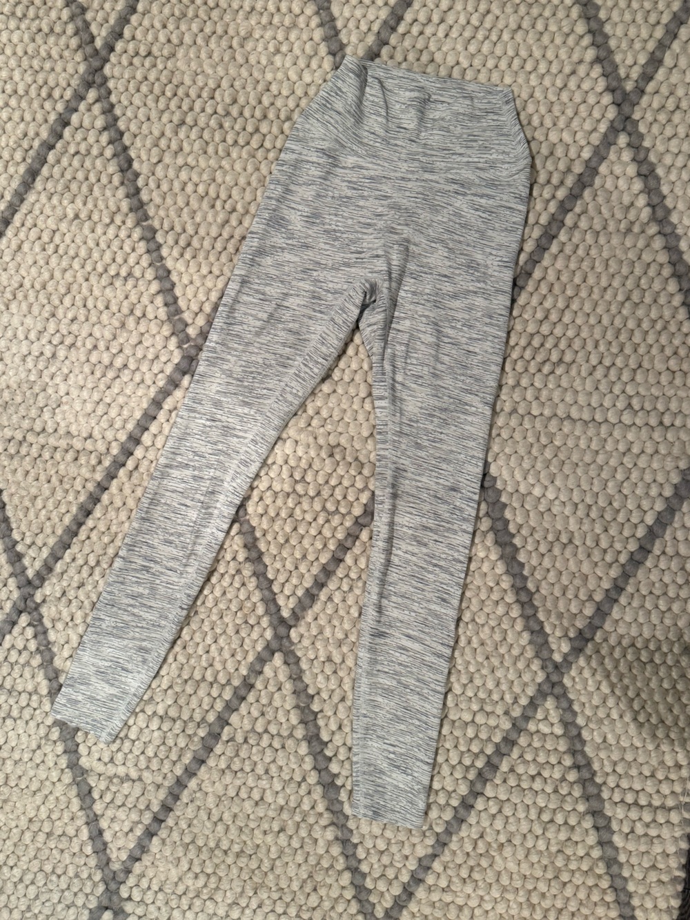 Crop Shop Boutique Heathered Light Gray High-Waist Leggings